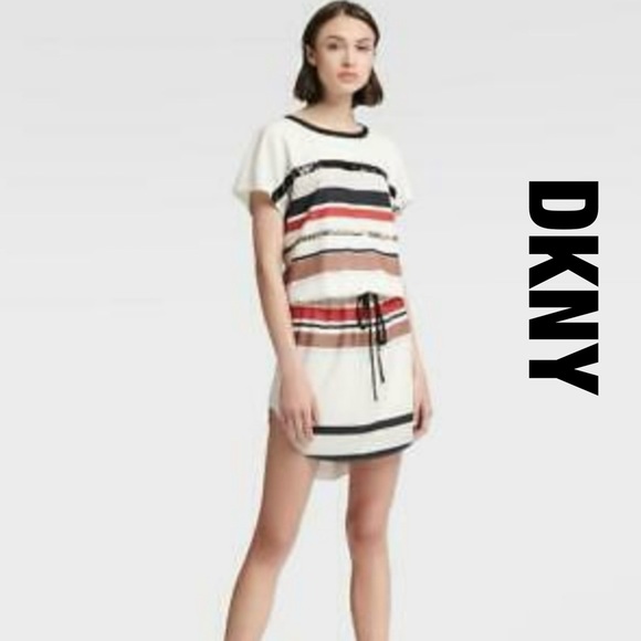 DKNY Striped Dress